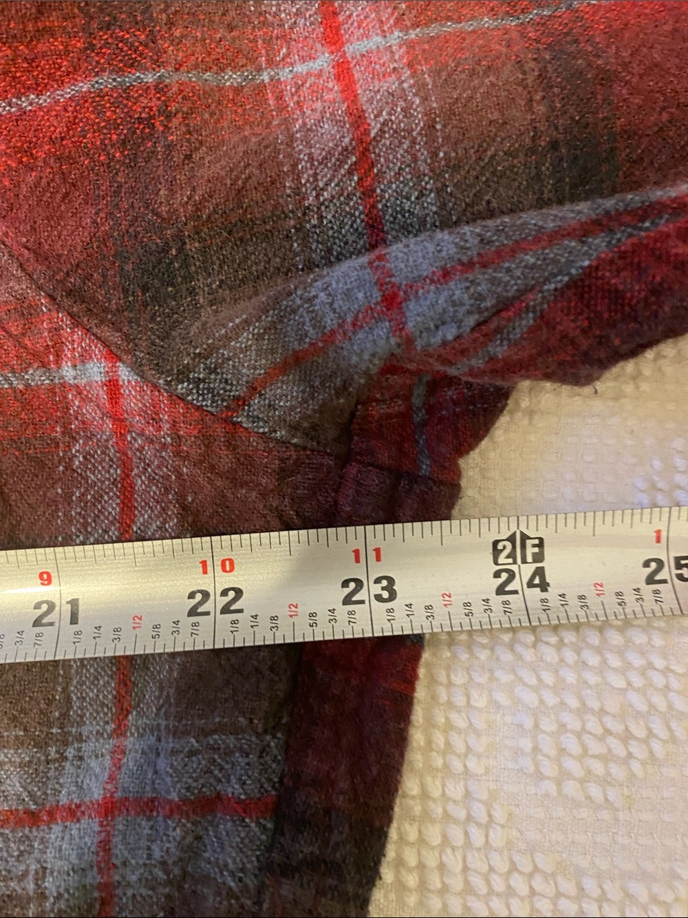 Pendleton Red and Brown Plaid Button-Up Shirt - Picture 7 of 9